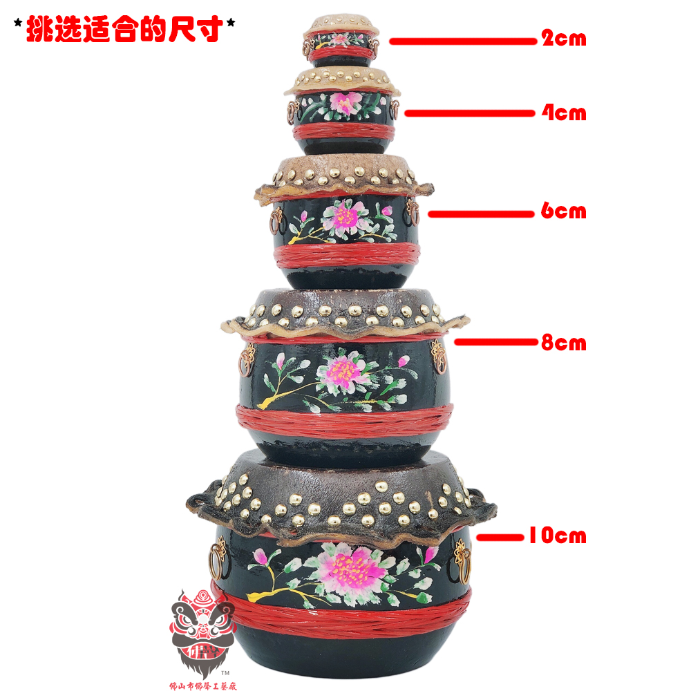 Value popular boutique mini Southern Lion Drum Traditional Drum Ornament Cowhide Gong Drum Crafts Handmade Gifts
