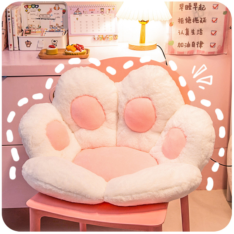 Cat Paw Cushion Cute Sloth Man Ground Floating Window Children Carpet Computer Chair Cushions Backrest Integrated Fart Cushion