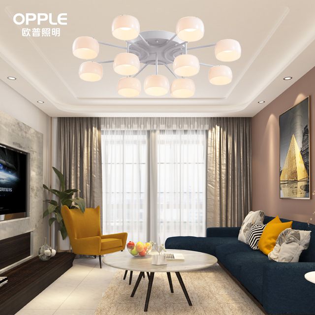 Aup Lighting-Crystal Clear of a smart living room light