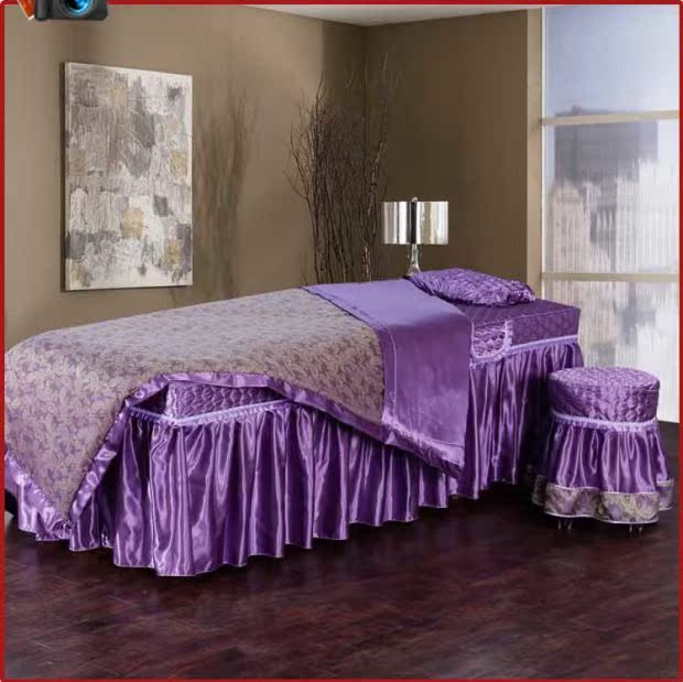 Beauty khăn trải giường gia đình bốn bán buôn hàng cao cấp thẩm mỹ viện massage Body jacquard bedspread gửi khử trùng là cốt lõi - Trang bị tấm khăn trắng trải giường spa