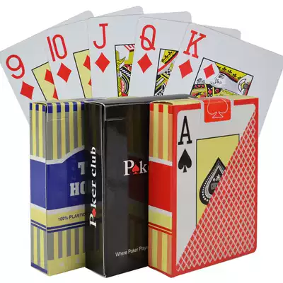 Texas Hold'em PVC large character creative playing cards Waterproof washable creative personality non-slip durable plastic poker