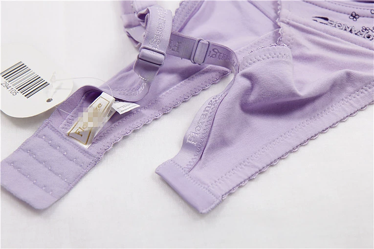 T10 Pháp cỡ lớn đồ lót trong suốt thêu cotton bra MM phần siêu mỏng trên áo ngực 75C-95E