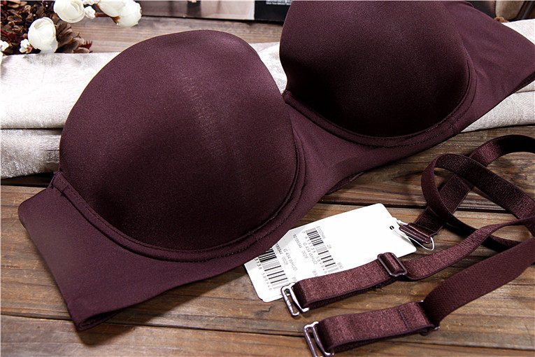 A16 dai*fen полудверный Чашка девушка бюстгальтер гладкий свадьба бюстгальтер сторона получать груди платья нижнее белье 70A75B75D75E 