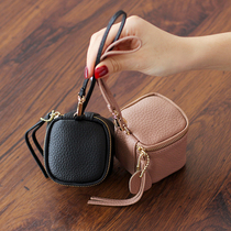 ChristyKathy womens bag wallet 2021 models hand carry soft cowhide zipper coin purse cosmetic bag Coin bag