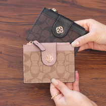 ChristyKathy wallet womens bag card bag small retro ultra-thin mini exquisite high-grade multi-card ID card cover