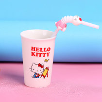 Cartoon mug ceramic cup children cute girl drink water home coffee cup wash mouth Cup Breakfast Milk Cup