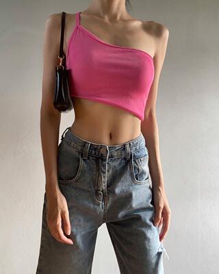 European and American solid-color chest cushion halter top, short French small halter vest, women's summer outerwear, multi-color inner wear, outerwear