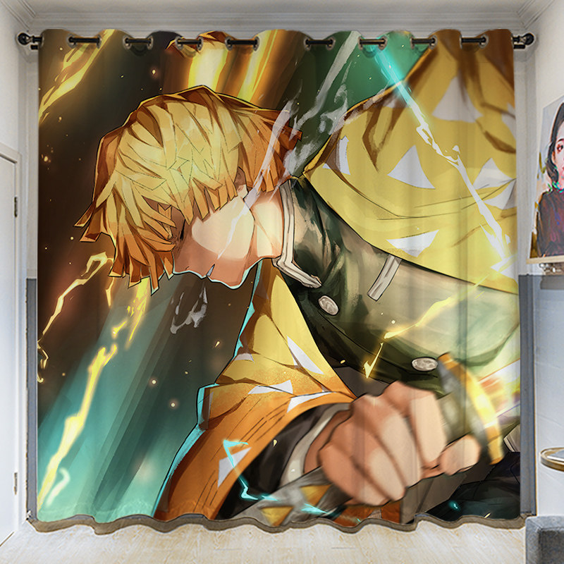 Custom Long Curtain Coarse Hemp Summer Ghost edge All shading shading shading heat insulation sunscreen bedroom Living room Seamless Curtains