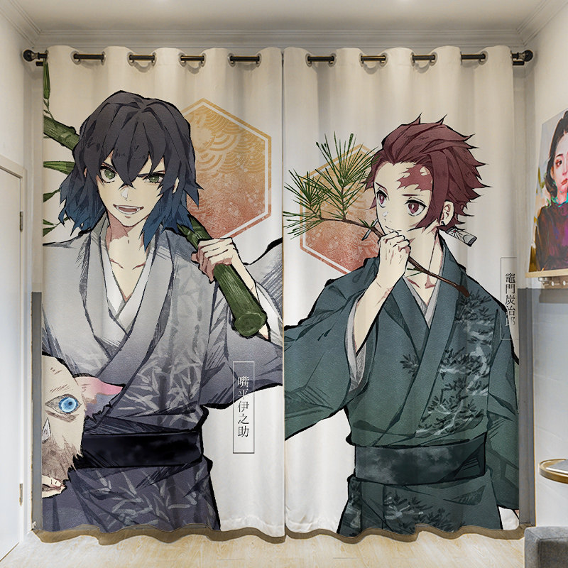 Custom long curtain coarse hemp Edge Summer High Shading Shading Hook Lalever Indoor Bedroom Living Room Window Curtain