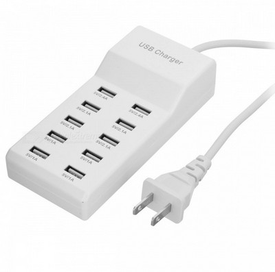 High power USB charging row-plug 10-port USB charger multi-outlet charger to phase out 468 connectors
