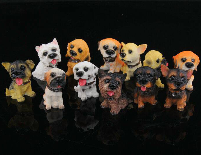 Resin Crafts Craft Gift Hem Accessories resin Merchants Resin Handicraft twelve Dog Creative Gift Puppy Pendulum