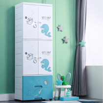 Children Wardrobe Cartoon Wardrobe Baby Baby Toddler DRAWER CONTAINING CABINET CLOSET TOY STORAGE PLASTIC CABINET