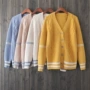 HG54 phiên bản Hàn Quốc của áo len cashmere lõi xoắn lỏng lẻo nữ mùa thu 2018 mới đan áo len dày đan áo len kiểu