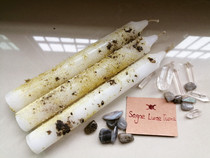 (Customized) Handmade White Beeswax Candles-Aroma Candles Wax Helper Sleep Meditation Candles