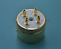 New 4-foot electronic tube base 845R-G 4 foot pin phosphorus copper gilded tube base suitable for electronic tubes such as 845