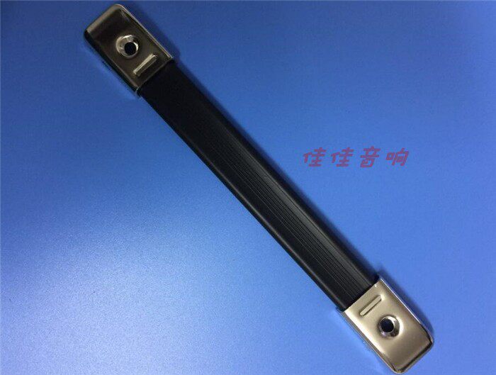 High quality single hole black handle guitar speaker rubber handle guitar power amplifier handle assorted buckle with screw