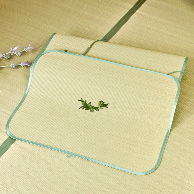 Grass Mat Pillowcase Summer Grass Mat pillow Pillow Mat a pair of straw mat pillow sheets 2 strips of mat pillow sheet pillowcase