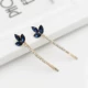 Hàn Quốc phụ kiện tóc Liu bên bờ biển clip ngọt ngào rhinestone từ hoa pha lê cặp clip mũ nón kẹp tóc kẹp tóc đầu clip - Phụ kiện tóc kẹp càng cua dài