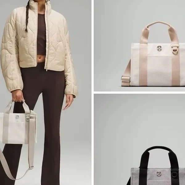 New Women's Two-Tone Canvas Handbag Mommy Bag Tote Bag Large Capacity Shoulder Bag