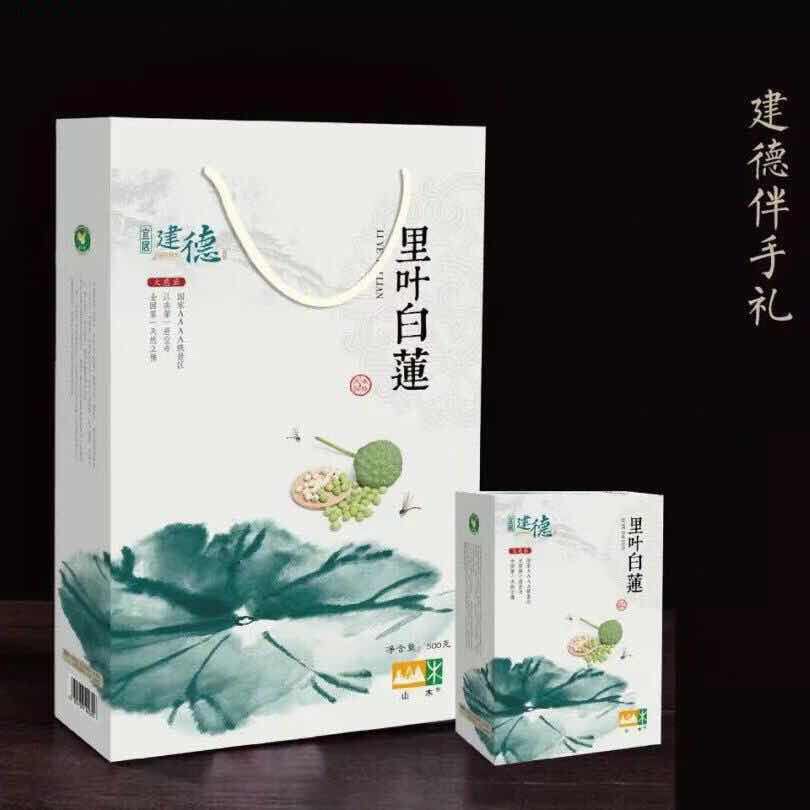 Hangzhou Jiandette produces Delhi leafy white lotus Mountain wood accompanied by white lotus 125 gr * 4 boxes are easy to cook