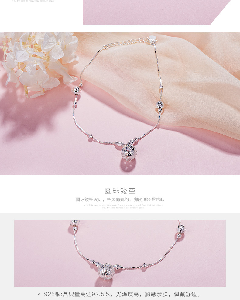 Chaine de cheville Femme en Argenterie - Ref 3103652 Image 12