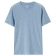 Áo thun nam Giordano ngắn tay cotton slub sợi nam màu xanh áo thun nam nửa áo thun 01018209 áo phông nam đẹp