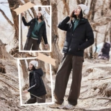 Зимний пуховик, куртка с капюшоном, контроль температуры, набивка пером