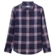 Áo sơ mi kẻ sọc Giordano Áo sơ mi kẻ sọc cotton nữ Áo sơ mi nữ dài tay giản dị 13348701 áo sơ mi trắng nữ đẹp