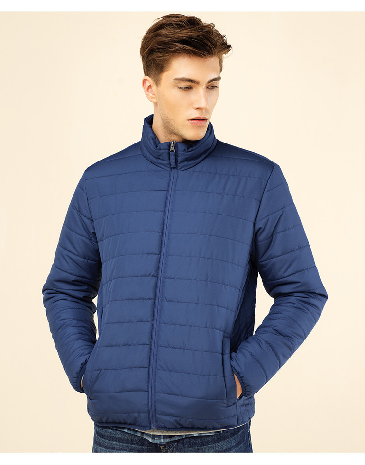 Giordano áo khoác nam mùa thu và mùa đông đơn giản đứng cổ áo áo khoác mỏng áo khoác windproof nam áo khoác ngoài 01077965