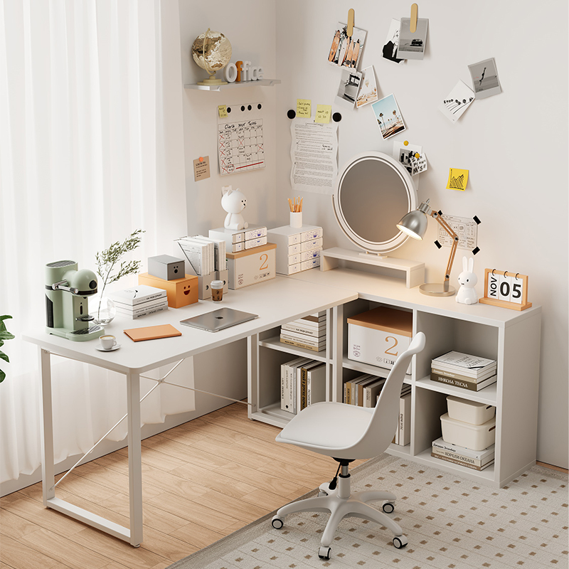 Super Stable Desk for Home Use, Simple Office Desk, Integrated Table, Bedroom Writing Desk, Computer Desk, Study Desk, Makeup Table