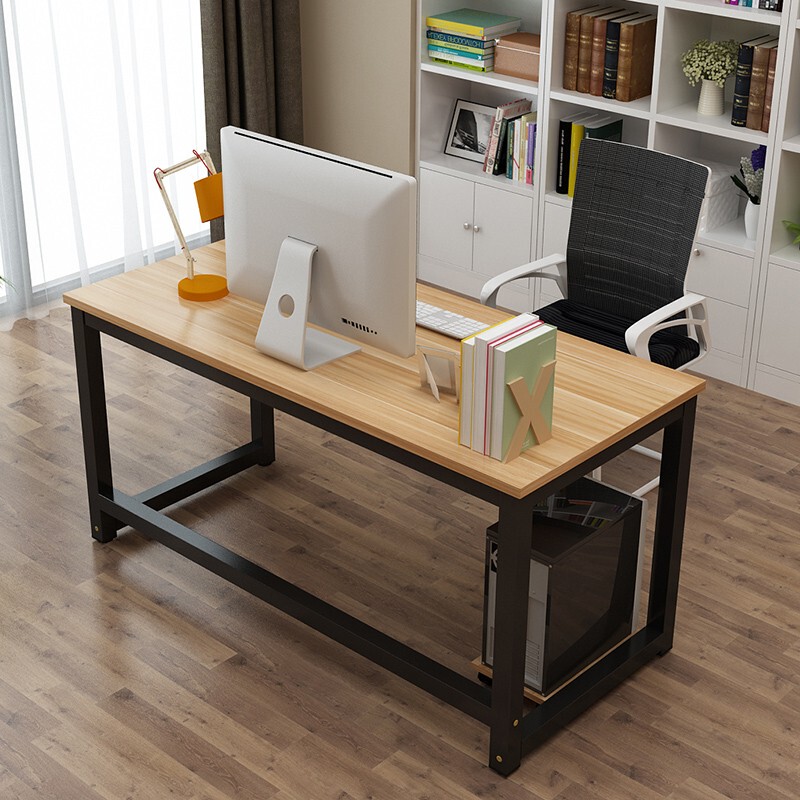 Simple Computer Desk, Long Table, Stylish and Minimalist Double Office Desk, Desktop Home Writing Desk, Minimalist Table