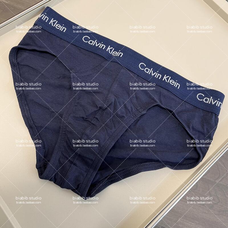 Special Offer~ Genuine Ck/Calvin Klein Men's Wide-Waist Solid Color Cotton Breathable Briefs Set Sold Separately