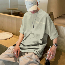 Summer flocking letters High Street craze men and women with the same Ins trend couples