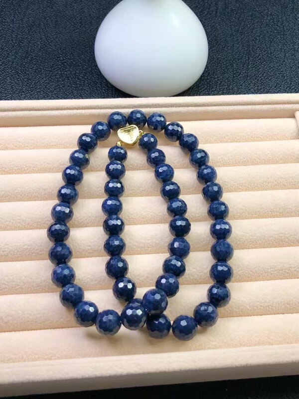 Natural Raw Sapphire Necklace and Bracelet, Dual-Purpose, Unheated Sapphire Bracelet, Blue Gemstone Gift Crystal
