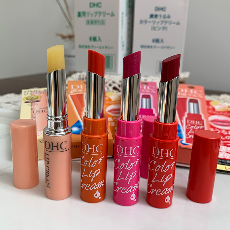 2021 new Japanese native DHC pure olive moisturizing lipstick pale colored moisturizing and nourishing red orange color palate red