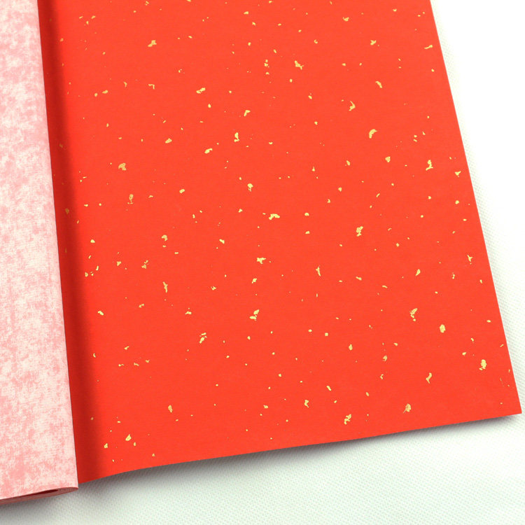 Couplet red paper, Anhui Jingxian rice paper, four feet, ten thousand years, red gold, cold gold, single-sided red, calligraphy special 50 sheets