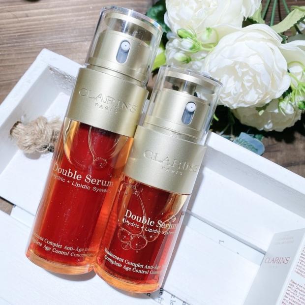 Clarins Crane Poetry Double Diocesan Alive Repair 50ml Gold Double Pipe Moisturizing Compact Essence Seconds Hair