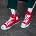 Giày converse Converse Giày nữ 2020 mới tất cả các ngôi sao màu đỏ cổ điển cao cấp giày vải thường - Plimsolls