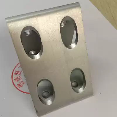 Aluminum Extruded Material Accessories Aluminum Extruded Material Straight Corner 8 Hole Triangular Connecting Block 30603060 Silver White Oxidation