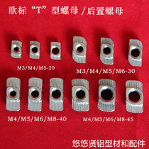 Aluminum profile accessories European standard 45 series T-nut groove ten T-nut M4 M5 M6 M8