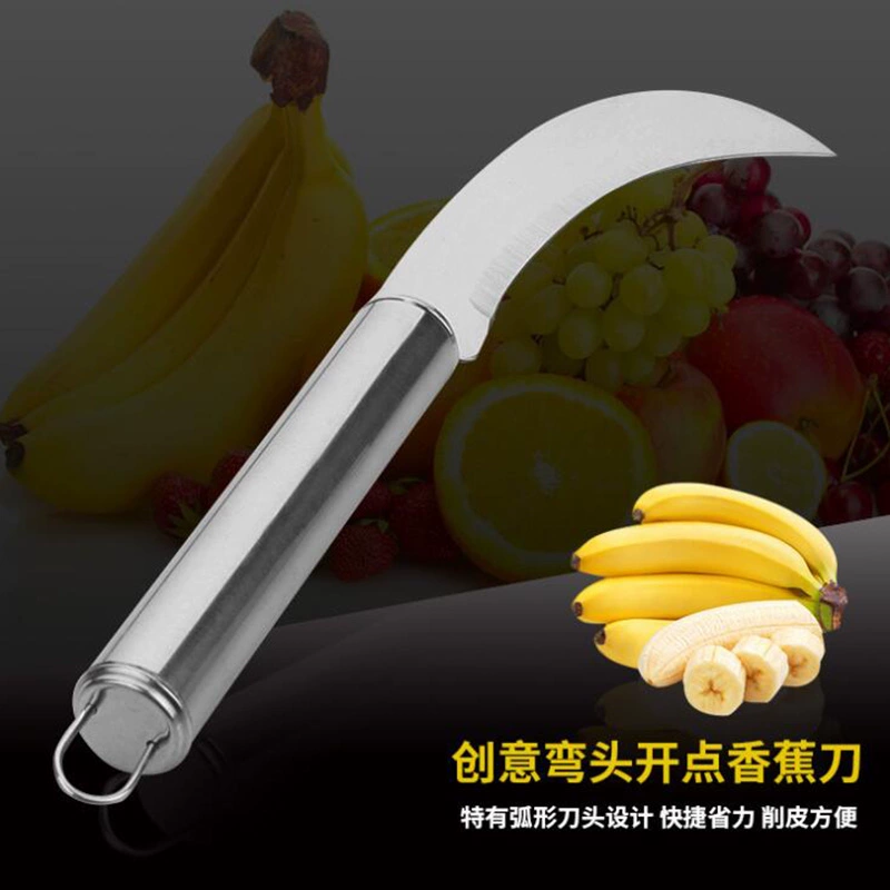 Máy cắt dứa bằng thép không gỉ kiểu cũ cầm tay dày dao rựa lột da nhân tạo nhà bếp trái cây dao - Thiết bị sân khấu