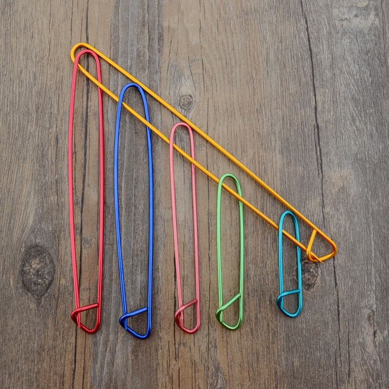 6 Specifications Aluminum Colorful Sweater Mark Big Bepin Weave Count Ring Buckle Pin Large Size Oversized And Environmentally Friendly