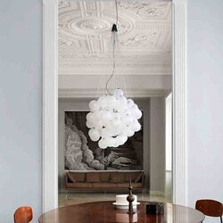 Italian Designer Bubble Chandelier Nordic Living Room Villa Duplex Staircase Simple Modern Glass Balloon Lamp