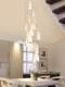Nordic Creative Ceramic Roll Paper Chandelier Modern Villa Living Room Hotel Morning Glory Decoration Staircase Designer Lighting