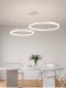 Luxury Chandelier for Villa with High Ceiling, Large Chandelier for Living Room, Modern Minimalist Chandelier, Hollow Ring Staircase Light