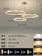 Luxury Chandelier for Villa with High Ceiling, Large Chandelier for Living Room, Modern Minimalist Chandelier, Hollow Ring Staircase Light