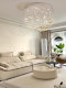 Living room chandelier 2026 new ball crystal flower chandelier light luxury high-end restaurant lamp villa living room main lamp
