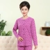 Bà già cardigan mùa thu quần áo phụ nữ mặc bên trong áo khoác cardigan cotton tinh khiết mỏng rời kích thước lớn áo len hở thân đơn - Áo ấm