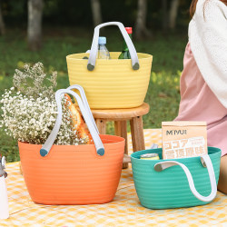 Picnic Shopping Basket Popular Outdoor Spring Outing Satchel Basket For Home Large Sundries Environmental-Friendly Shopping Basket thickened