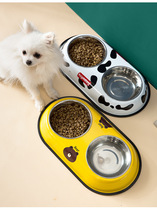 Pets Stainless Steel Dog Bowls Cats cats Cats Bowls face-fighting Coketedi Beauté Beauté Bears Pine Dog Dog Supplies